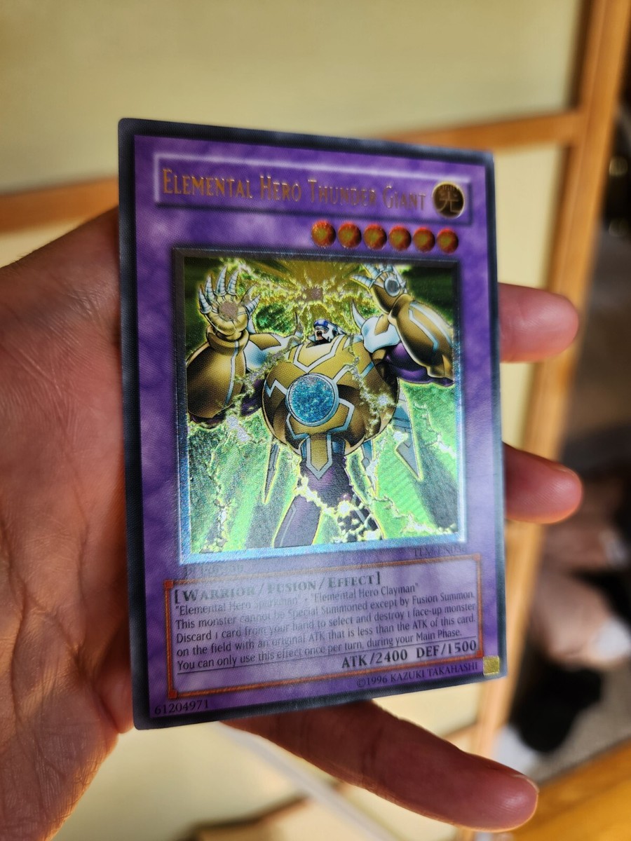 遊戯王OCG デュエルモンスターズ E-HERO THUNDER GIANT TLM-ULTIMATE RARE 2005 Yugioh! E-Hero Thunder Giant TLM-EN036 Ultimate Rare