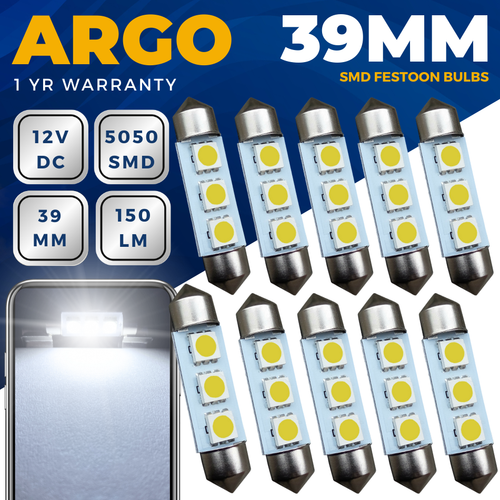 39mm led C5w Led 239 Festoon Bulb Smd Xenon White T4w 272 Canbus Light Bulbs 12v - Picture 14 of 73