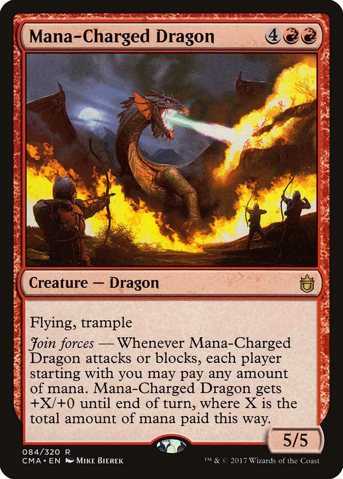 MTG Mana-Charged Dragon  - Commander Anthology #084