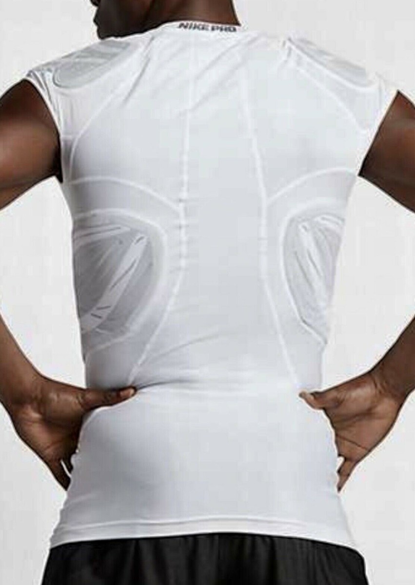 NIKE - 送料無料 新品 NIKE PRO HYPERSTRONG 4-PAD L(US) NIKE Pro Hyperstrong Compression 4 Pad White Football Shirt
