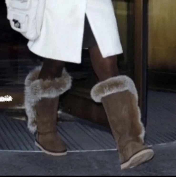 LOVE FROM AUSTRALIA Boot Womens Sz 4 AUS/ Sz 5 US Brown Fur Nomad Sheepskin $450 - Image 4 of 4