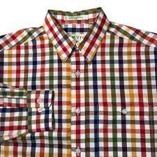 Orvis Womens Medium Multicolor Check Long Sleeve Button Down Shirt