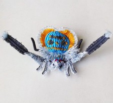 Peacock Spider (Maratus Volans) Insect Handmade Embroidered Patch