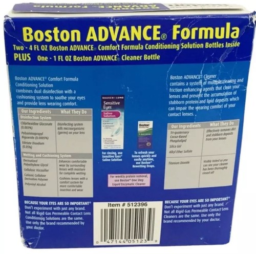 Solución de acondicionamiento BAUSCH+LOMB Boston ADVANCE paquete múltiple 9 onzas EXP 02/2026 - Imagen 4 de 4