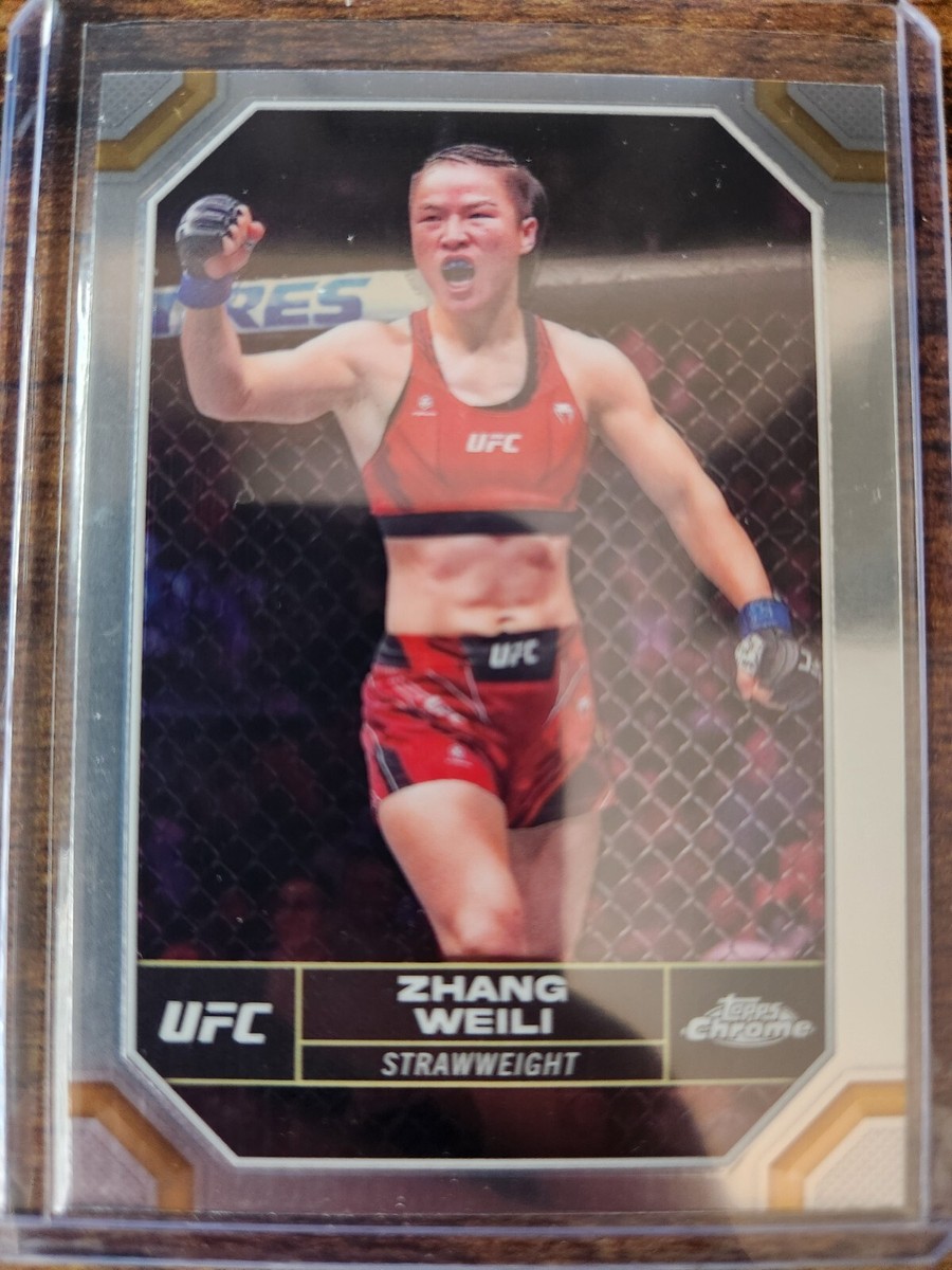 2024 Topps Chrome UFC Zhang Weili #200 Strawweight | eBay