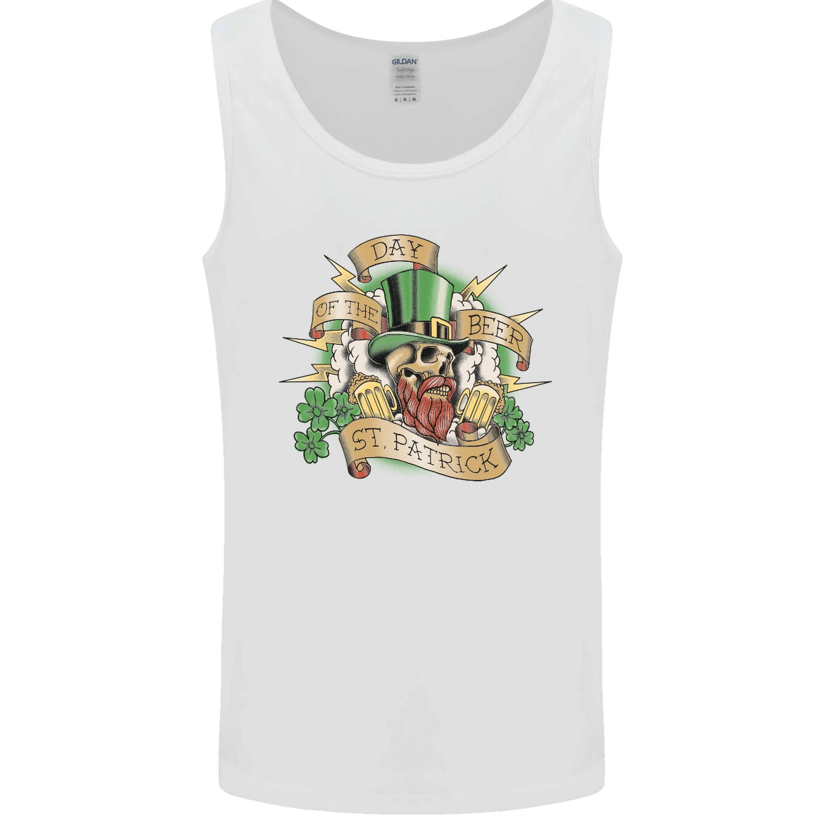St Patricks Day Beer Funny Irish Mens Vest Tank Top