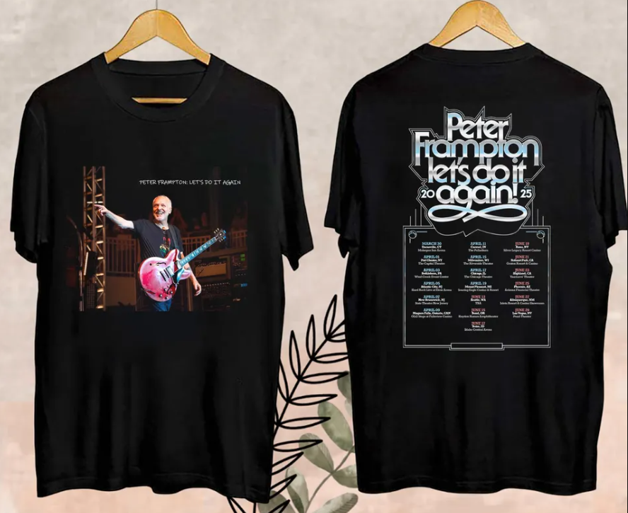 2025 Peter Frampton Lets Do It Again Merch, Peter T-Shirt | eBay