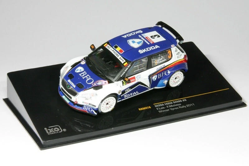 IXO 1/43 RAM478 SKODA FABIA S2000 #3 F.LOIX/F.MICLOTTE Winner YPRES RALLY 2011 - Immagine 3 di 4