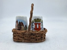 Vintage salt and pepper shakers Rothenburg O.d. Tauber Germany Spice Shaker Set