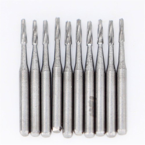 Dental Tungsten Carbide Steel Burs FG Drills Round Pear Taper Fissure Cutter - Picture 204 of 328