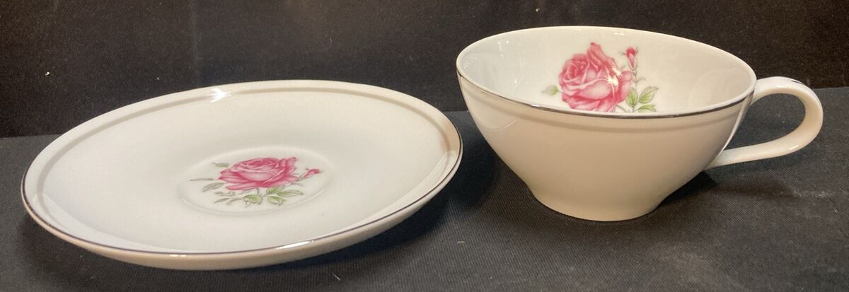Imperial Rose Fine China 6702 Pink Rose Teacup and Saucer Imperial Rose Fine China 6702 Pink Rose Teacup and Saucer