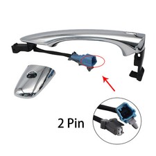 Front Left Driver Side Exterior Door Handle F...