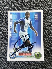 JOHAN DJOUROU - BIRMINGHAM CITY FOOTBALL SIGNED MATCH ATTAX CARD