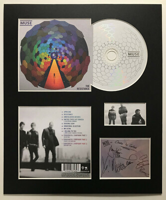 MUSE - Signed Autographed - RESISTANCE - Album Display