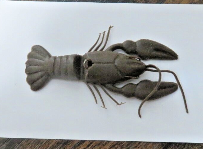 Vintage 3 1/4" Snag Proof Craw Soft Hollow Body Weedless Fishing Lure