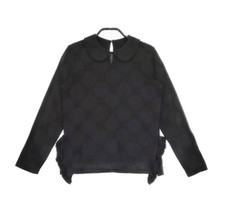 tricot COMME des GARCONS Frill Blouse shirt Dot Side black TH-T014 5-0104M  Used