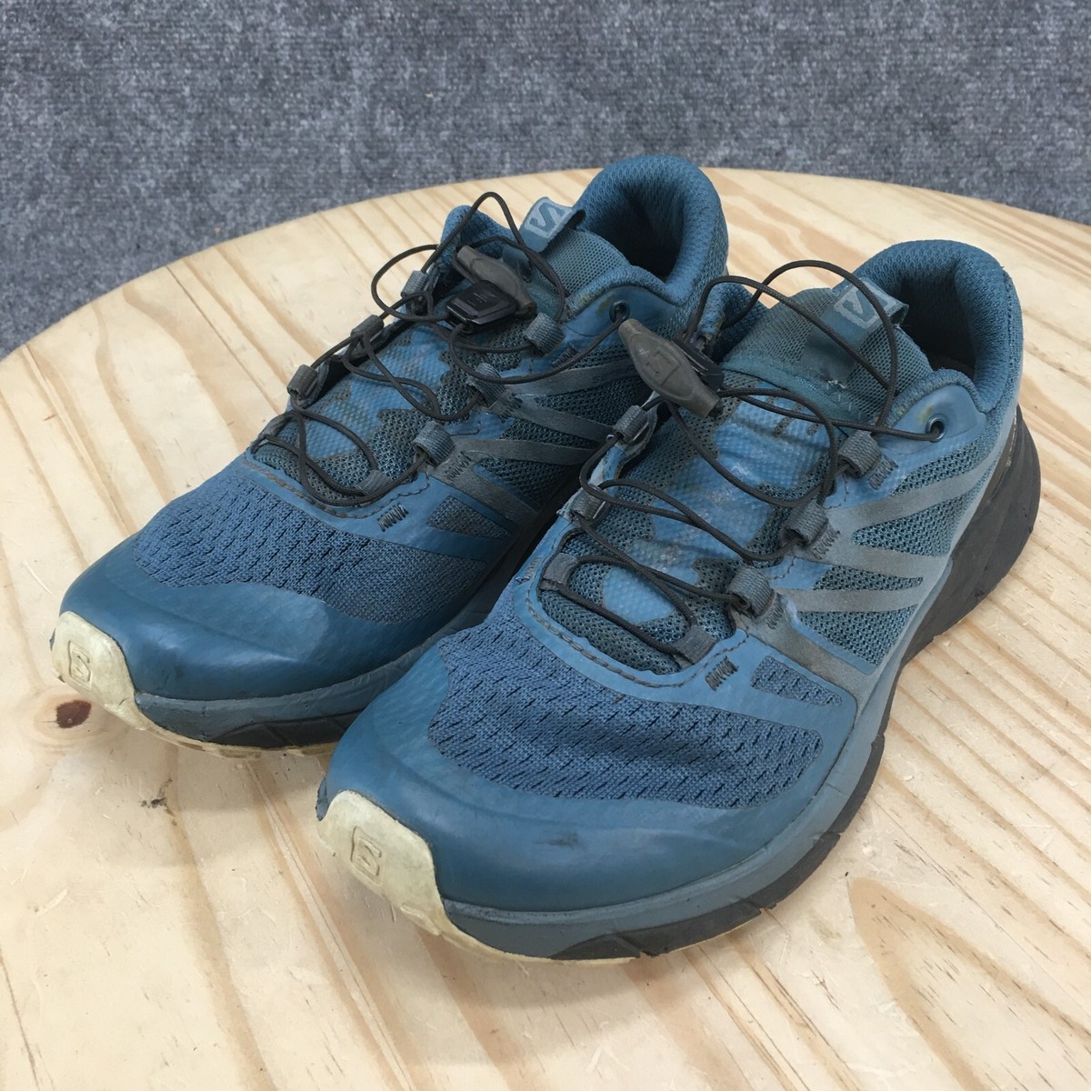 Salomon Shoes Womens 7.5 Sense Ride 2 Ortholite Sneakers Blue Mesh