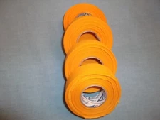 GOLD ATHLETIC TAPE 4  ROLLS  1"x25yds.  COSMETIC SECONDS
