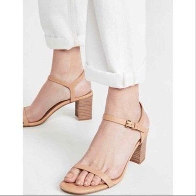 issy 2 band block heel sandals