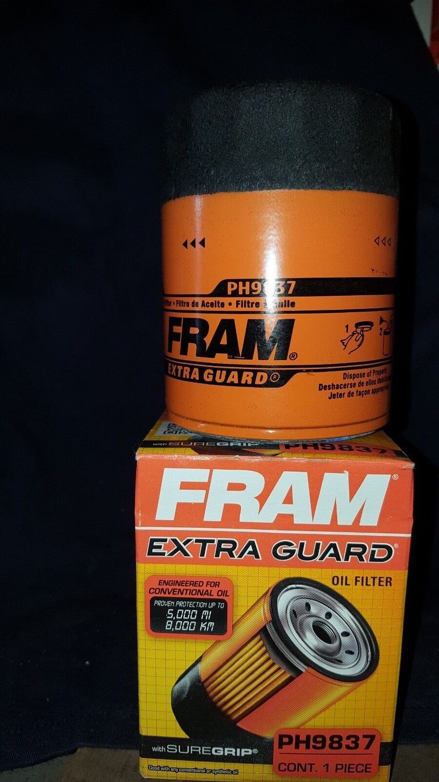 FRAM OIL FILTER PH9837