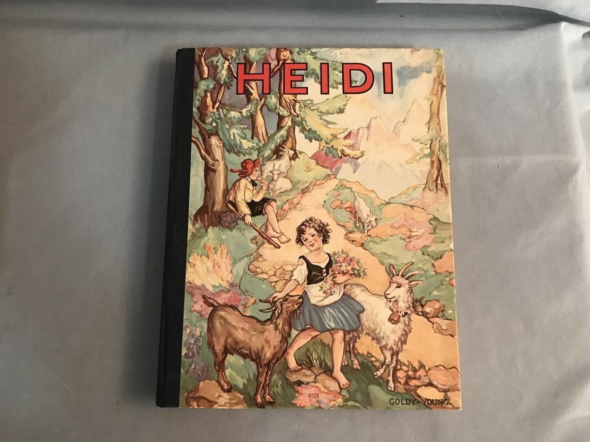 VINTAGE Heidi by Johanna Spyri 1934 Whitman Story book w