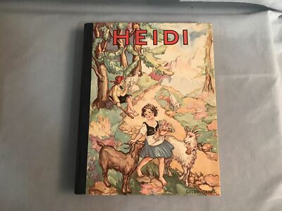 VINTAGE Heidi by Johanna Spyri 1934 Whitman Story book w