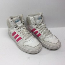 Adidas Hoops Mid 2.0 Sneakers FW8235 White Basketball Shoes Girls Size 5.5