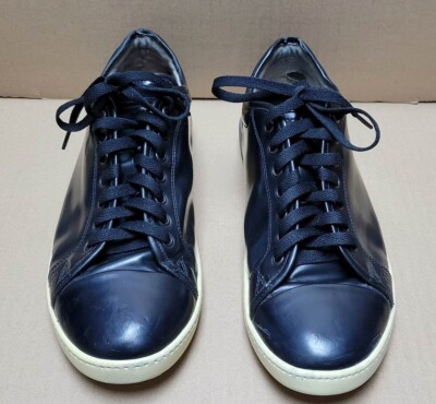 GIORGIO ARMANI Men's Black Lace Up Sneaker Shoes 9US 42 EU Italy