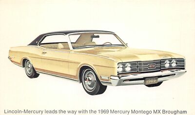 H47/ Automobile Car Postcard 1969 Mercury Montego MX Brougham
