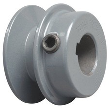 5/8 in Fixed Bore 1 Groove V-Belt Pulley 2.05 in OD