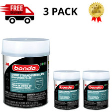 Bondo Short Strand Fiberglass Reinforced Filler Ss-pt-es 21 Oz 3 Pack Bondo Short Strand Fiberglass Reinforced Filler Ss-pt-es 21 Oz 3 Pack