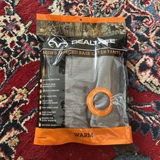 Men's Realtree Base Layer Fleeced Bottom Size X-Large Gray
