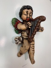 Thun Putto da Parete con ARPA, altezza 28 cm. Raro