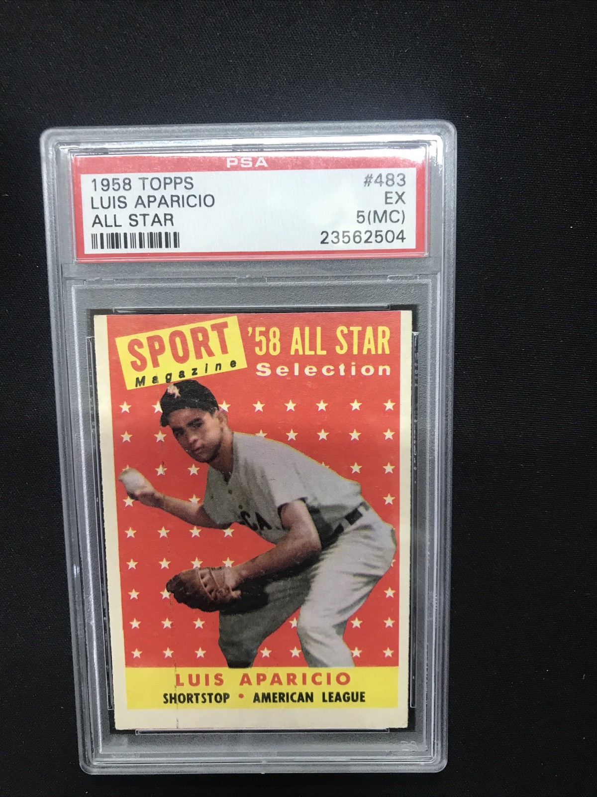 1958 Topps #483 Luis Aparicio PSA 5 MC