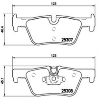 Brembo BremsbeläGe Bremsbelegsatz Hinten FüR BMW 1Er 3Er Touring