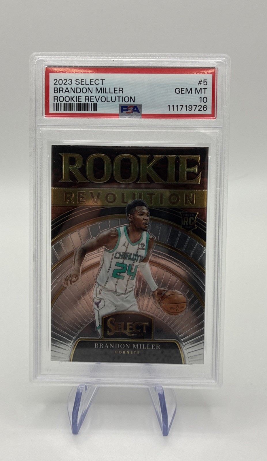 Brandon Miller 2023 Select Rookie Revolution PSA Gem MT 10