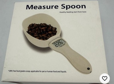Digital Measuring Spoon Scale - 800g Electronic Kitchen Food Pet Scoop - New