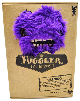 Fuggler COUNT FUGGULA Purple Stuffed Bat Wings Retired Spin Master Yellow Eyes