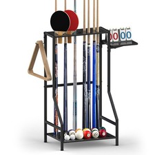 Pool Stick Holder - Pool Stick Stand for 10 Sticks, Pool Stick Rack, Floor Cu...