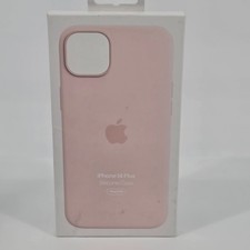 Genuine Apple Silicone Case with MagSafe For iPhone 14 Plus - Chalk Pink - NEW