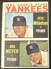 1964 Topps #488 Yankees 1964 Rookie Stars (Pete Mikkelsen / Bob Meyer)