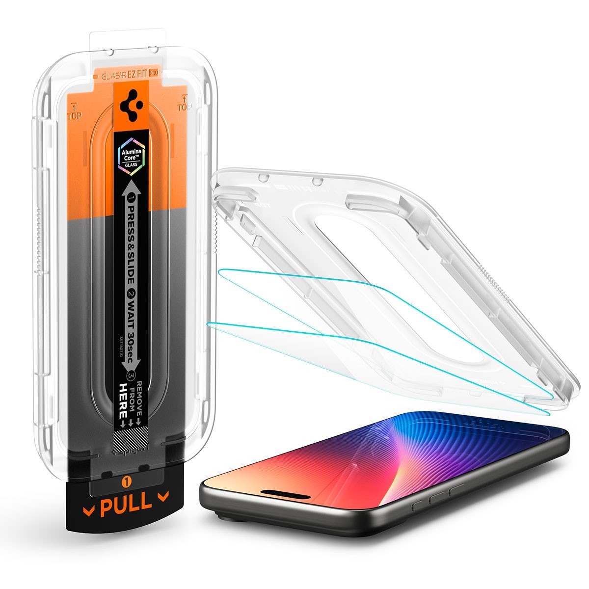 For iPhone 18 17 16 Pro Max Air Screen Protector SPIGEN EZ Pro Glass Cover 2PCS — image 2
