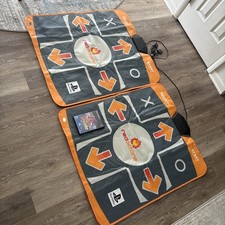 In The Groove Dance Pad (PlayStation 2) Lot Of 2 Pads + Game -TESTED-