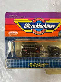 Micro Machines Trains Series Cannonball No. 9 Set Galoob 1989 Sealed New Toy