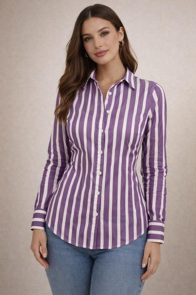 Women Savile Row Company Shirt White Cotton 38 / M