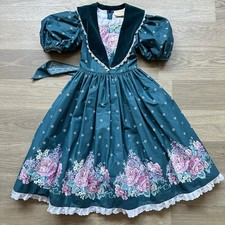 Vintage Margaret Williamson Dress Girls Handmade Daisy Kingdom Style Cottagcore