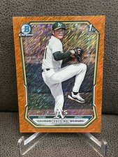 🔥Wei En Lin 2026 Bowman Baseball 1st Bowman Orange Shimmer #/25 Oakland A’s 🔥