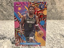 2025-26 Topps Finest Anthony Edwards Red Black Tiger Geometric /25 SSP Wolves