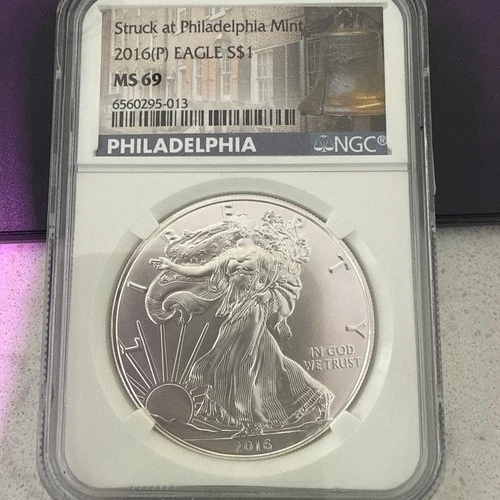 2016-P American Silver Eagle S$1 - NGC MS 69
