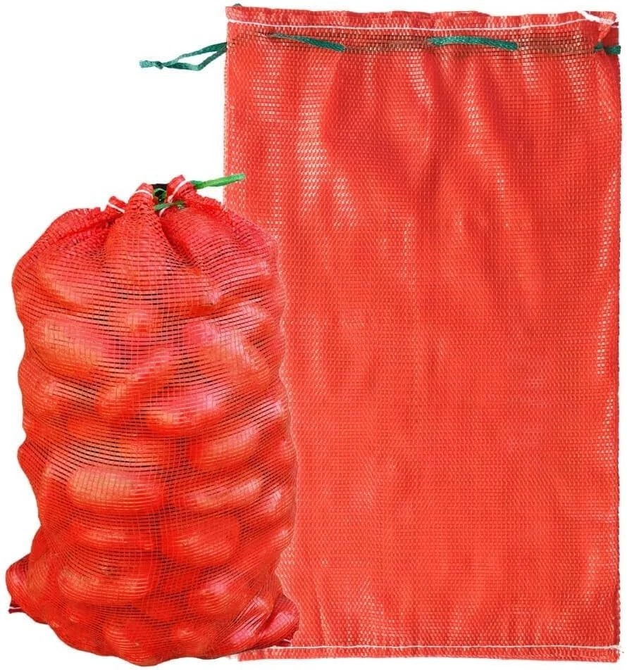 Durable Reusable Mesh Produce Bags - 21" x 32" for Vegetables & More (50pcs) - Image 3 of 4